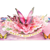 Pop-Up Butterfly Bouquet Birthday Card, 3D Pop-Up Birthday Cards For Mom, Wife, Girlfriend, Grandma, Sisters, And Daughter-In-Law