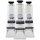 Artist Oil Paint - Whites, Set Of 3 40 Ml, Non-Yellowing, Rich & Creamy Consistency, Maximum Pigment Load, Small Batch Milled Oil Paints Made In The Usa For Professional Artists