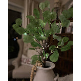 30In Lighted Eucalyptus Branches 38Led With Timer Battery Operated Lit Artificial Twig For Wedding Holiday Party Christm