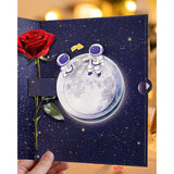 Pop Up Valentines Day Card - Love You To The Moon And Back 3D Romantic Anniversary Pop Up Card Valentines Day, Birthday Cards With Envelope For Her, Him, Wife, Girlfriend, Boyfirend, Husband