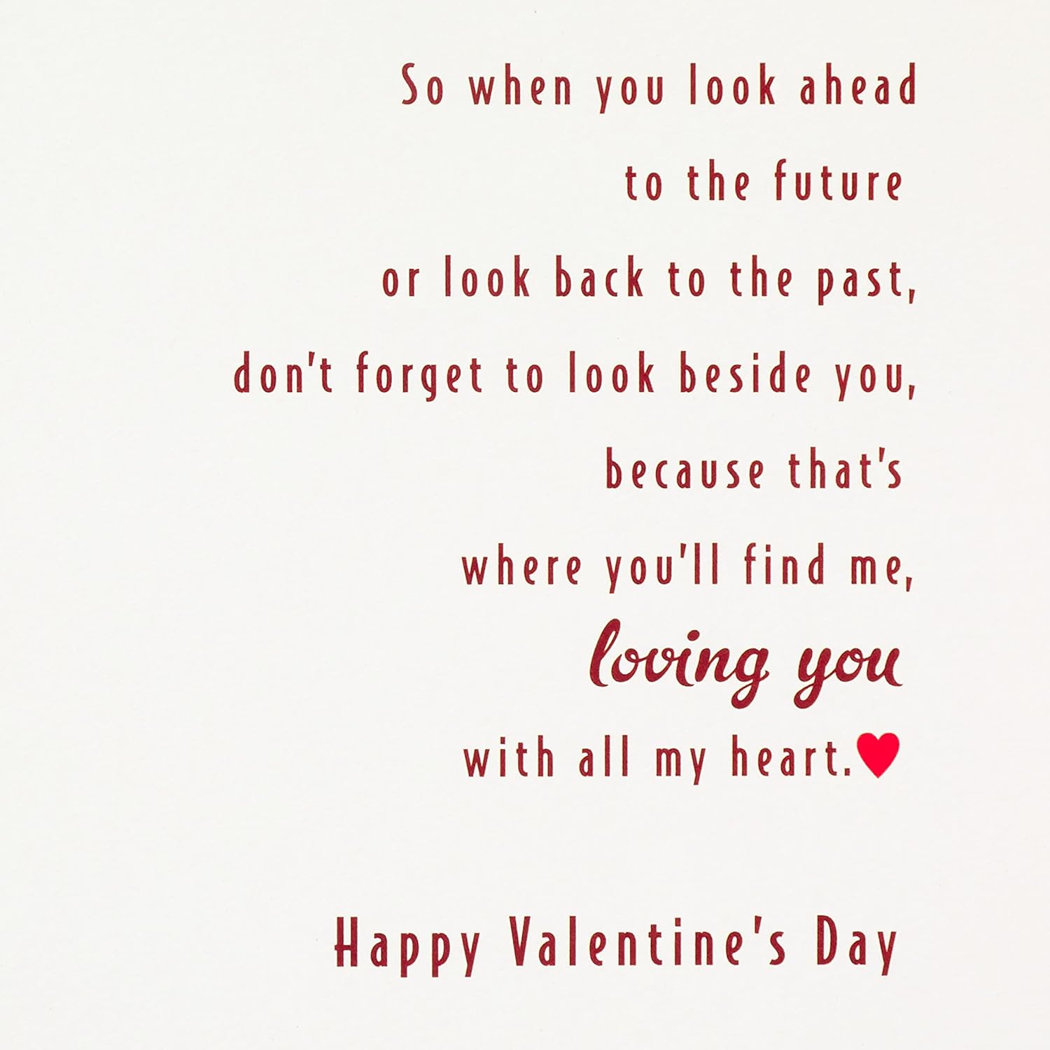 Hallmark Valentine's Day Romantic Card for Husband or Boyfriend (Embroidery Heart)