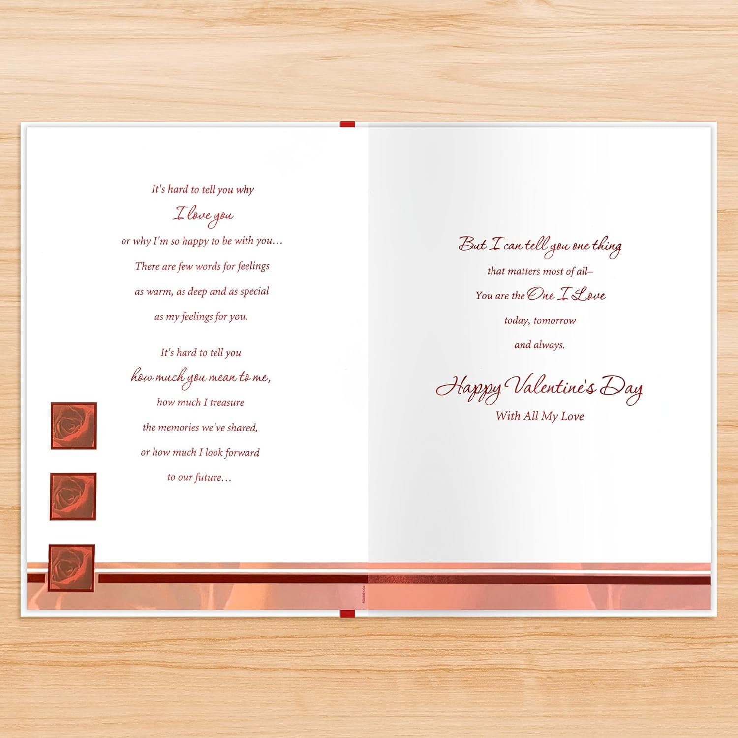 Keepsake Oversized Valentine’S Day Card In Gift Box, For The One I Love (12.5 X 8.75 Inch Keepsake Card With 13.25 X 9.5 Inch Gift Box) (020-03592-000)