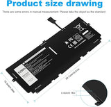 52Wh 722KK Laptop Battery Replacement for Dell XPS 13 9300 9310 9380 Series