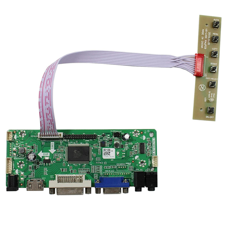 Hd-Mi Dvi Vga Audio Lcd Controller Board M.Nt68676 Compatible With 32" 32 Inch