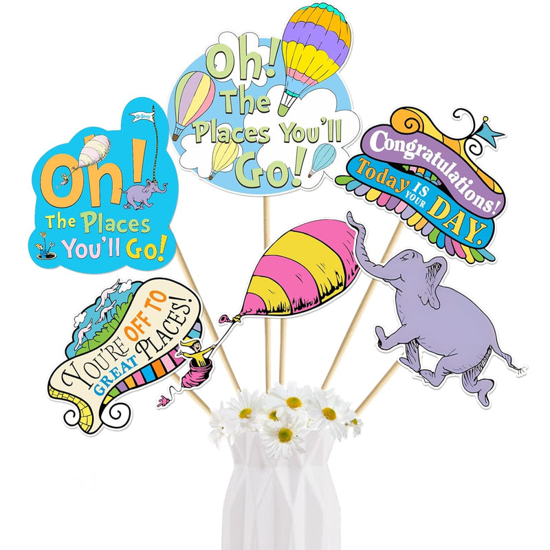 Oh The Places You'Ll Go Decorations 24Pcs Oh The Places You'Ll Go Cent