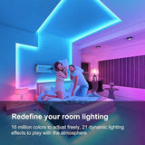 200FT RGB LED Strip Lights Bluetooth Music Sync Remote App Control Bedroom Lights