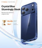 iPhone 17 Pro Crystal Blue Case 6.3 Inch Anti Yellowing Protective Cover