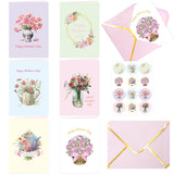 Happy Mother’S Day Cards With Envelopes And Stickers Floral Mothers Day For Mother Mom 24 Pack Gifts Message Inside 5 X 7 Inch