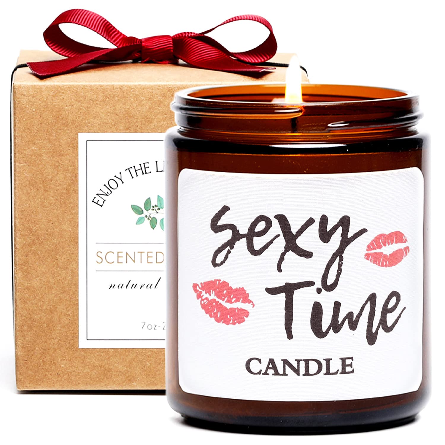 Valentines Candle For Women,Him,Anniversary Candles,Sexy Time Candle Gifts,Fireside &Teakwood Scented Candles,Birthday Valentine'S Day Gift For Men,Boyfriend,Husband,Couple
