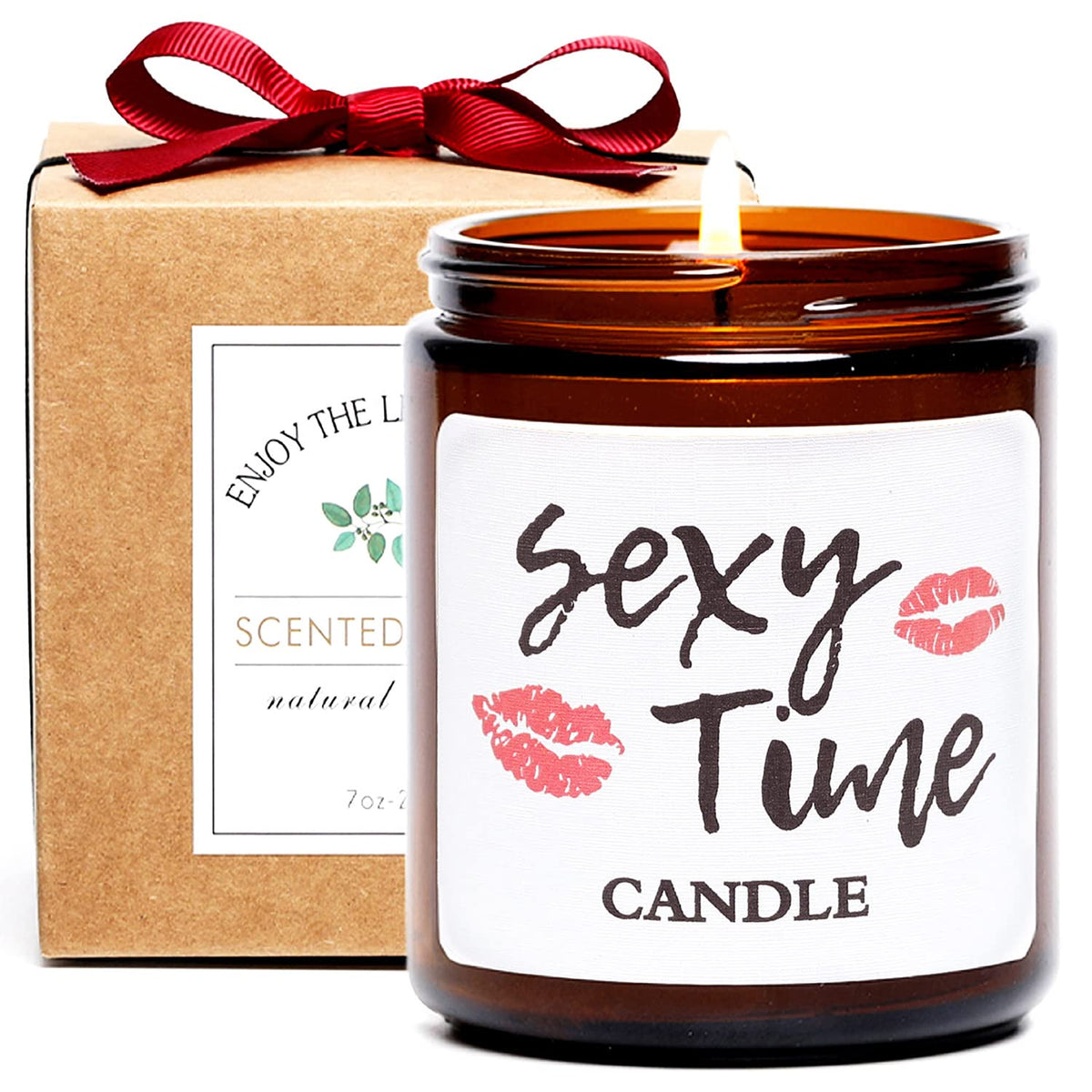 Valentines Candle For Women,Him,Anniversary Candles,Sexy Time Candle Gifts,Fireside &Teakwood Scented Candles,Birthday Valentine'S Day Gift For Men,Boyfriend,Husband,Couple