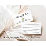 Bridal Shower Games, Date Night Game Sign And Cards, Wedding Party Activities