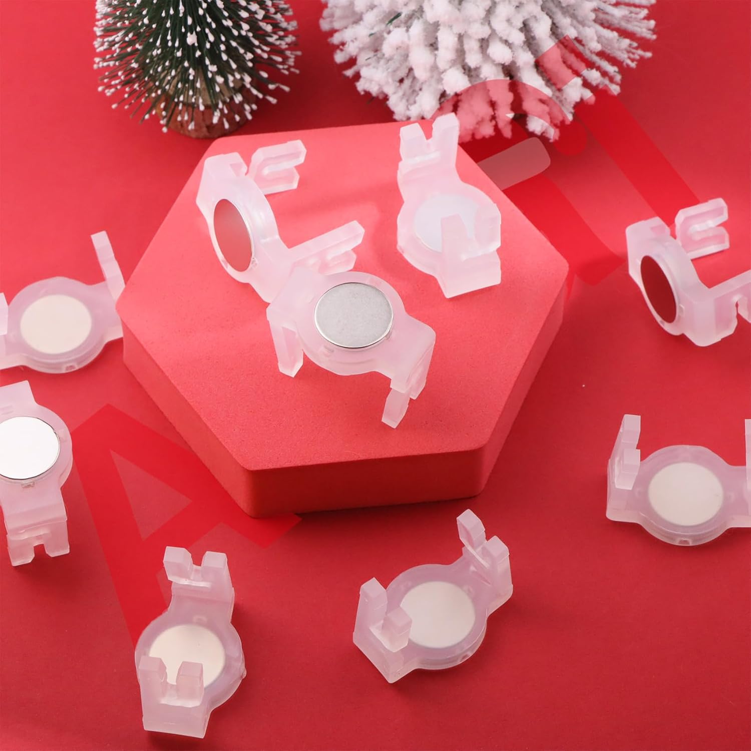 Strong Magnetic Christmas Light Clips,For Outdoor Living, Box Of 100Pcs