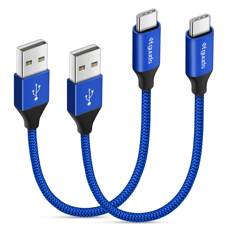 6 Inch / 0.5Ft Usb C Cable Short, [2-Pack] Fast Charging Usb A To Type C Cable