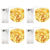 4 Pack Led Fairy Lights Battery Operated With Timer,3M 30 Led Firefly Lights Copper Wire Mini Twinkle String Lights,For