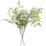 Artificial Plants,2Pcs 43.3" Green Nandina Faux Branches For Vase,Artificial Plants For Shop Garden Office Home Décor