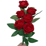 24 Pcs Roses Artificial Flower Silk Roses,Artificial Roses Bulk For Wedding Decorations Table Centerpieces, Mother'S Day Valentine'S Day Home Decor (Red)