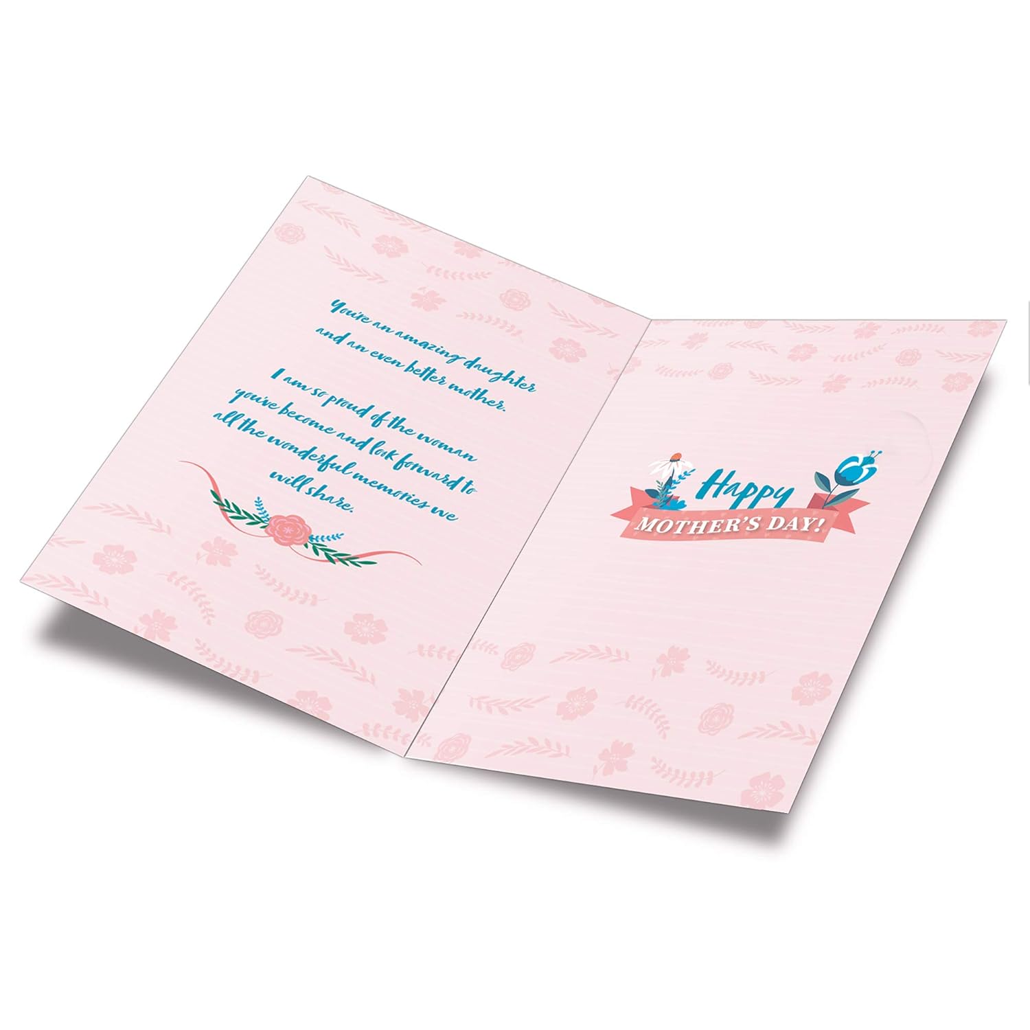 Mother'S Day Card For Daughter, Made In America, Eco-Friendly, Thick Card Stock With Premium Envelope 5In X 7.75In, Packaged In Protective Mailer