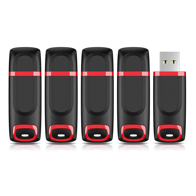 5 Pack 32Gb Flash Drive, Usb 3.0 High Speed Memory Stick Thumb Drive Jump Driv