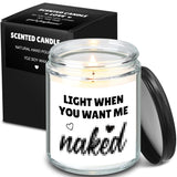 Valentine'S Day Funny Gifts For Him Light When You Want Me Necked Candles For Men Boyfriend Husband Anniversary Birthday Romantic Valentines Day Gifts Ideas