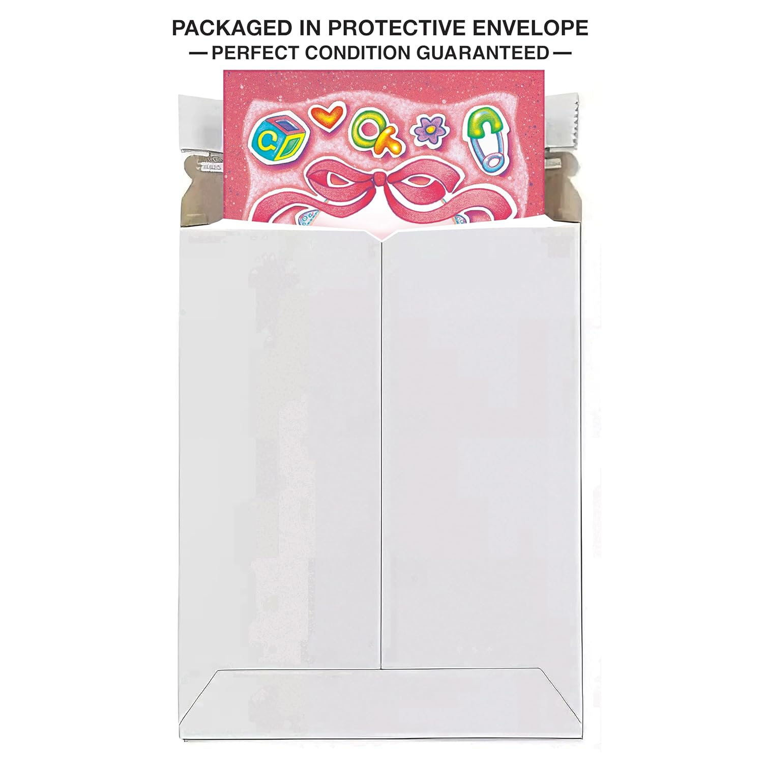 - New Baby Girl Card - Made In Usa - Perfect Size: Opens To A Generous 10? × 7.75? - Precious - 96265