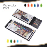 Premium Watercolor Paint Set, 12 Bright Colors, 0.4 Fl Oz Tubes