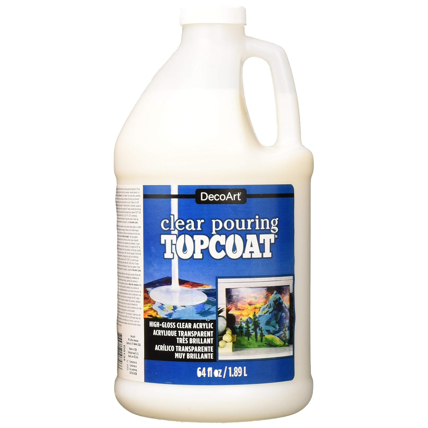 Decoart Clear Pouring Topcoat 64oz