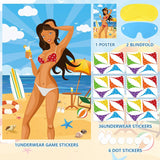 Bridal Shower Games Pin The Pants On The Person With 36 Stickers Large Game Poster For Bachelorette Party Games Girls Night Party Games Birthday Party Game