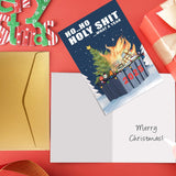 Sarcastic 2025 Christmas Card, Rude Christmas Card For Dad Mom Boyfriend Girlfrend Husband Wife Family Friends, Dumpster Fire Xmas Sympathy Cards For Men Women, Humor New Year Card