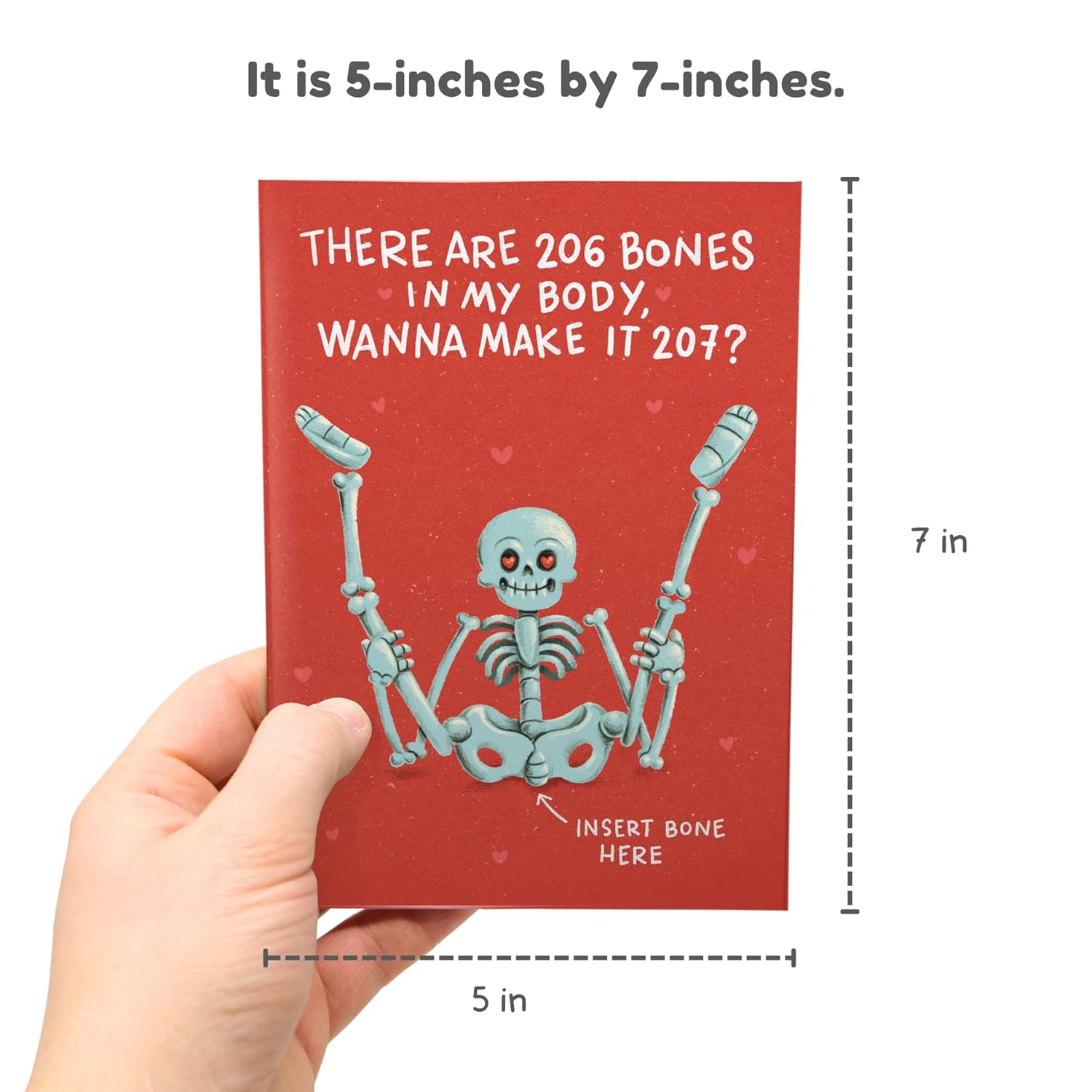 Funny Valentine'S Day Card - Naughty & Spicy - Perfect For Him & Her - Anniversary, Birthday, Or Valentine'S Day - 5X7 Inches