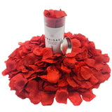 (Pre-Separated, Scented) Artificial Silk Rose Petals For Wedding Flower Petals For Romantic Special Night, For Proposal, Anniversary (1,000 Pcs, Dark Red)