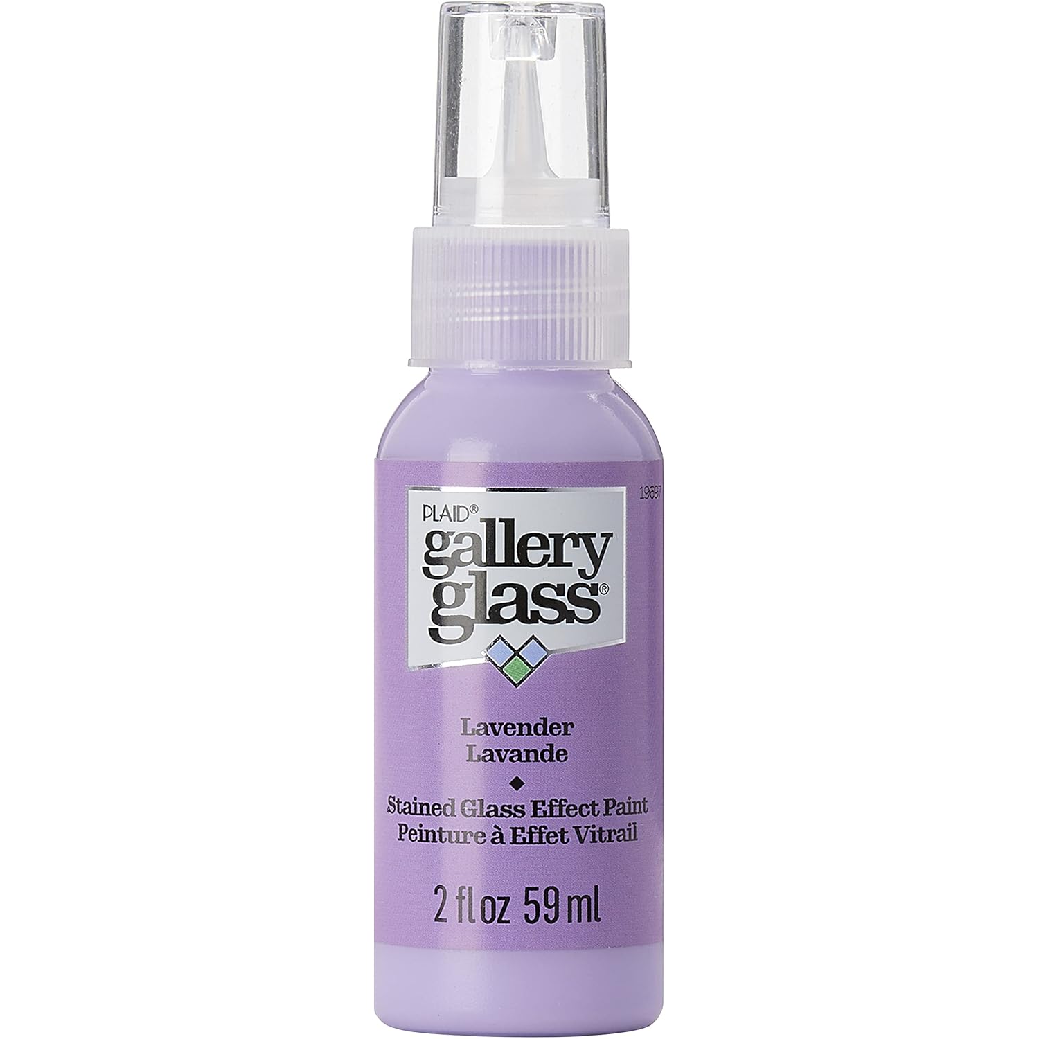 Gallery Glass, Lavender Stained Glass 2 fl oz Brilliant Smooth Finish Paint, Perfect for Easy to Apply DIY Arts and Crafts, 19697