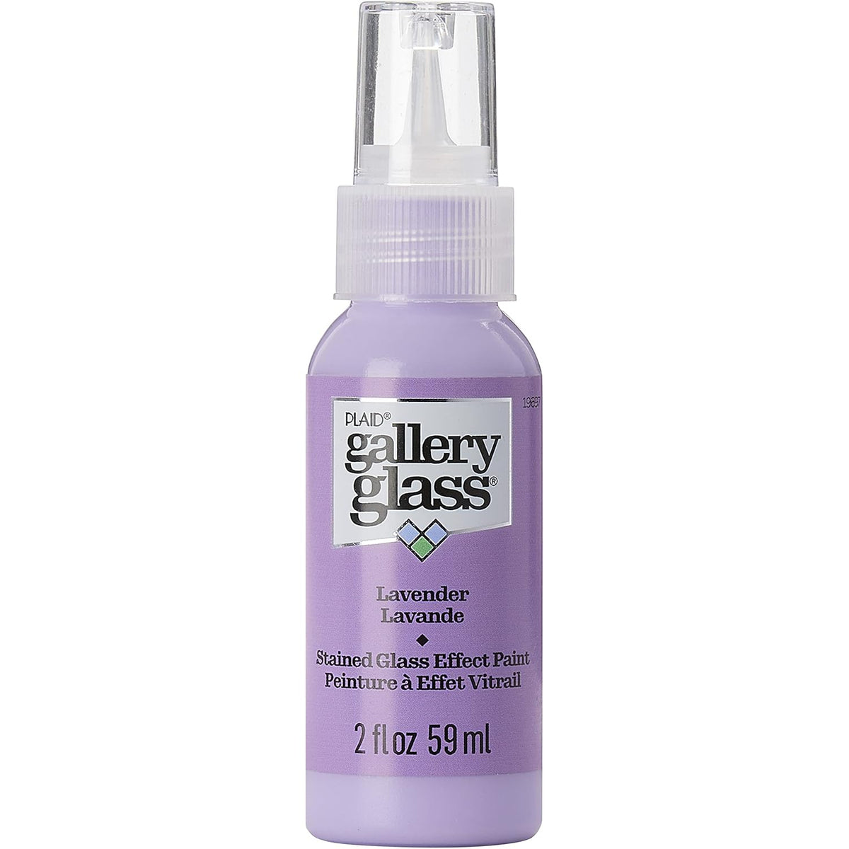 Gallery Glass, Lavender Stained Glass 2 fl oz Brilliant Smooth Finish Paint, Perfect for Easy to Apply DIY Arts and Crafts, 19697