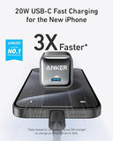 2 Pack 20W USB C Fast Wall Charger with USB C Cables for iPhone Samsung Pixel iPad