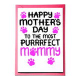 Mother'S Day Card From Cats, Purrrfect Mommy, From Fur Babies, Kittens, Furry Child, Mother Day Gift For Cat Mom, Mammy
