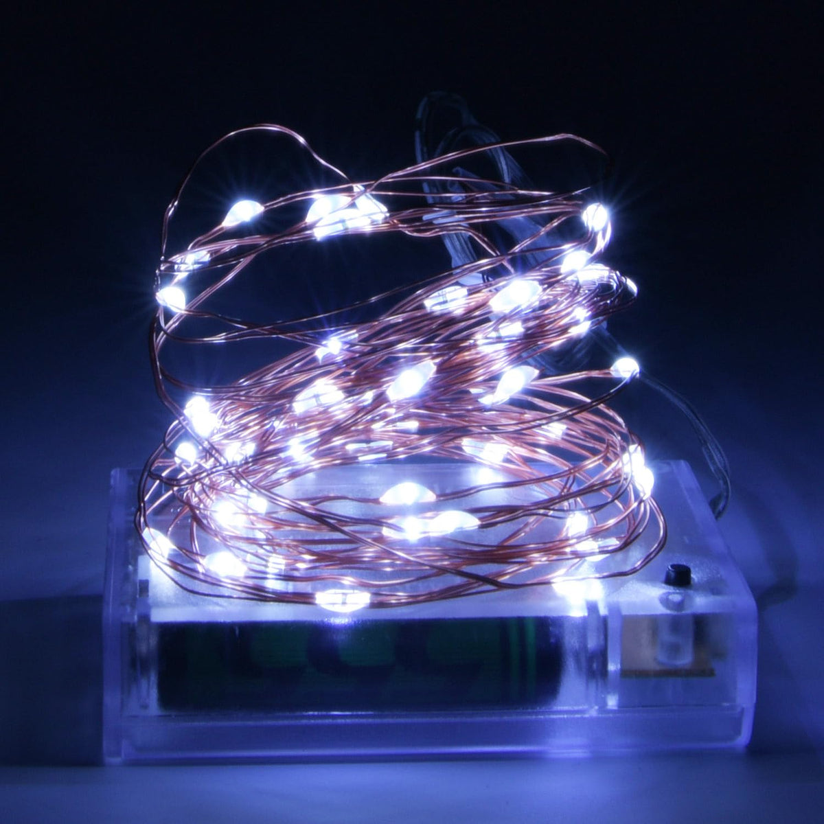 Fairy Lights, Battery Operated Christmas String Lights With 8 Flashing Modes And 8-16 Hours Timer?5M/16Ft 50 Led Copper
