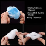 3 Pieces Dish Resin Molds, Silicone Jewelry Tray Molds, Storage Container Epoxy Resin Casting Molds For Jewelry Ring Holders, Soap Dish, Candle Holder, 3 Styles(Flower & Heart & Square)