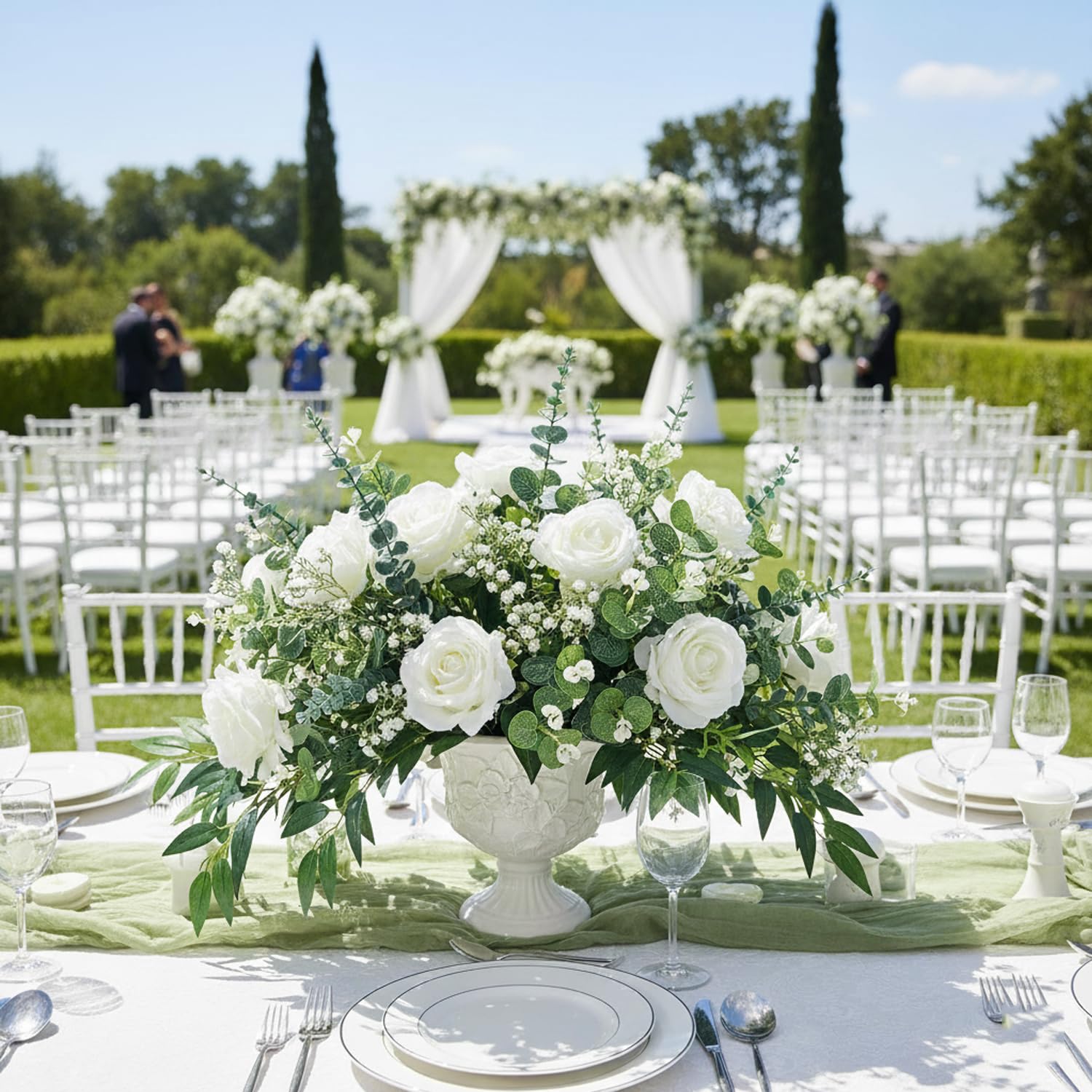 120 Pcs 4 Kinds Mixed Eucalyptus Greenery Stems, Baby Breath Flowers Artificial Bulk And Greenery Stems For Diy Bouquets Wedding Home Floral Decor (120 Pcs 4 Kinds Mixed Eucalyptus Greenery)