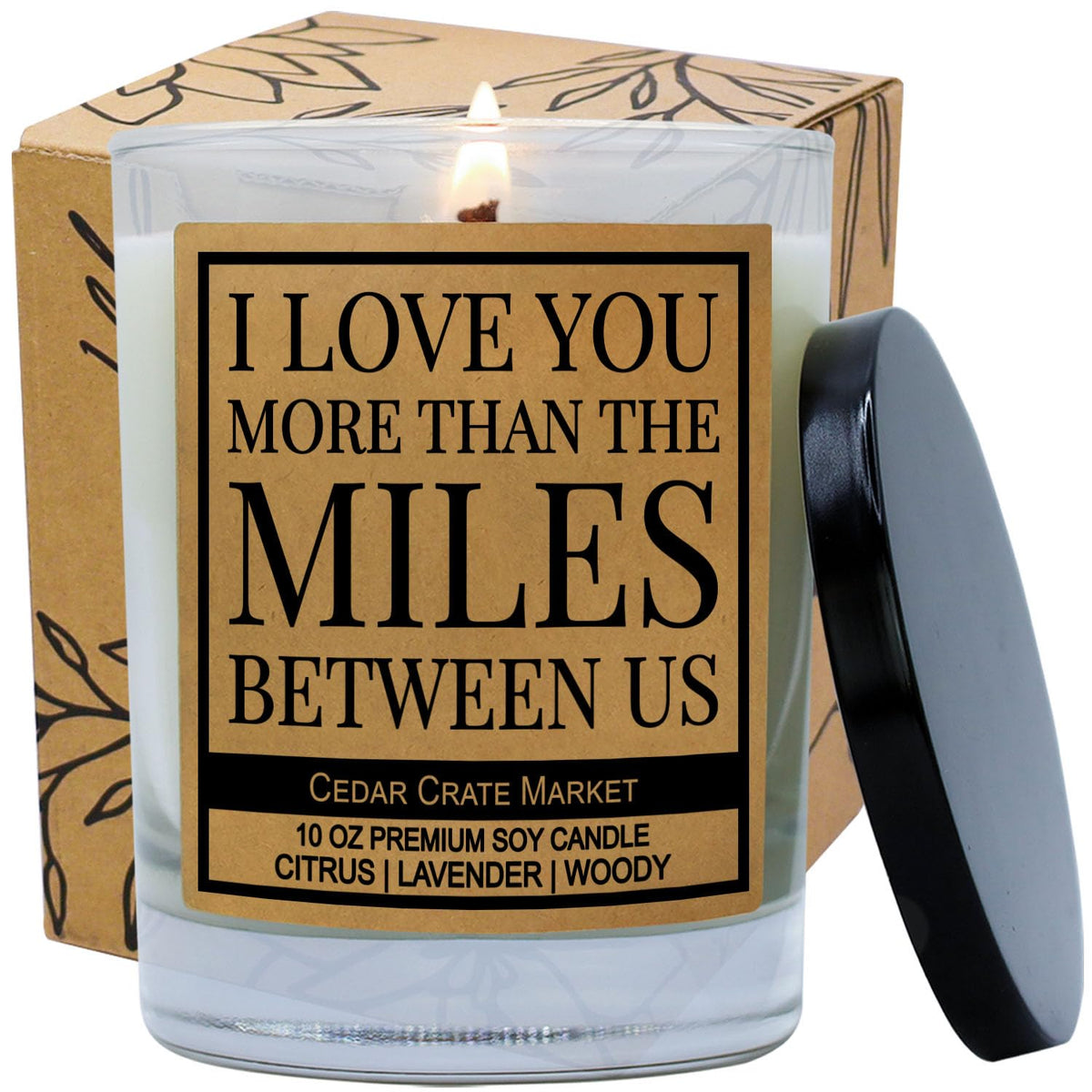 - I Love You Gifts For Her, I Miss You Gifts For Her, Mothers Day, Best Mom Birthday Candle, Funny Candles For Best Friend, Friendship, Girlfriend - 100% Soy Candle Handmade In Usa