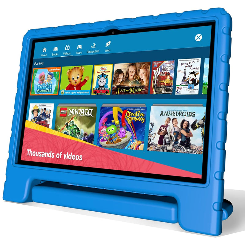 Kids Tablet 10 Inch, Android 13, 4Gb+64Gb, 8-Core Cpu, Wifi 6, 12H Battery Lif