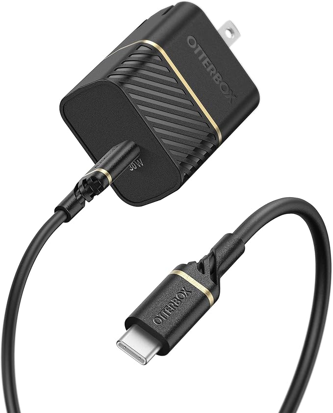 30W USB C Wall Charger with 3.3FT USB C to USB C Charging Cable Fast Charger Black