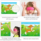 Pin The Tail On The Dog Birthday Party Game With 48Pcs Bones, Give The Puppy A Bone Game For Kids' Dog Birthday Party Supplies