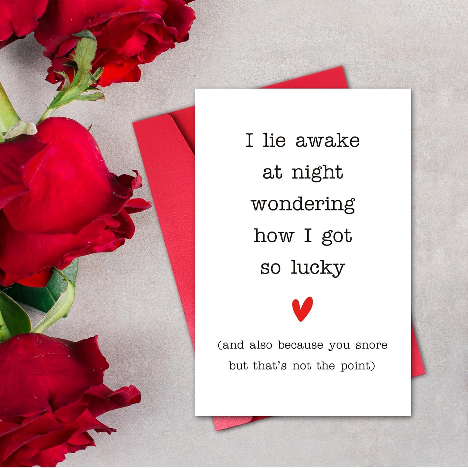 Funny Valentines Day Card For Boyfriend Husband, Happy Valentine’S Day Card Gift For Men Him From Wife Girlfriend, Lie Awake