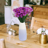 4Pcs Artificial Violets Flowers Faux Violets Bouquet Outdoor Fake Purple Flowers Purple Centerpieces For Home Garde Table Bride Wedding Party Decoration