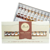 Melanin Series Skin Tone Acrylic Paint Set (12 Tubes) – Student-Grade & Pre-Mix Inclusive Skin Colors - Creamy Matte Finish - For Students, Educators & Emerging Artists (12Ml Each)