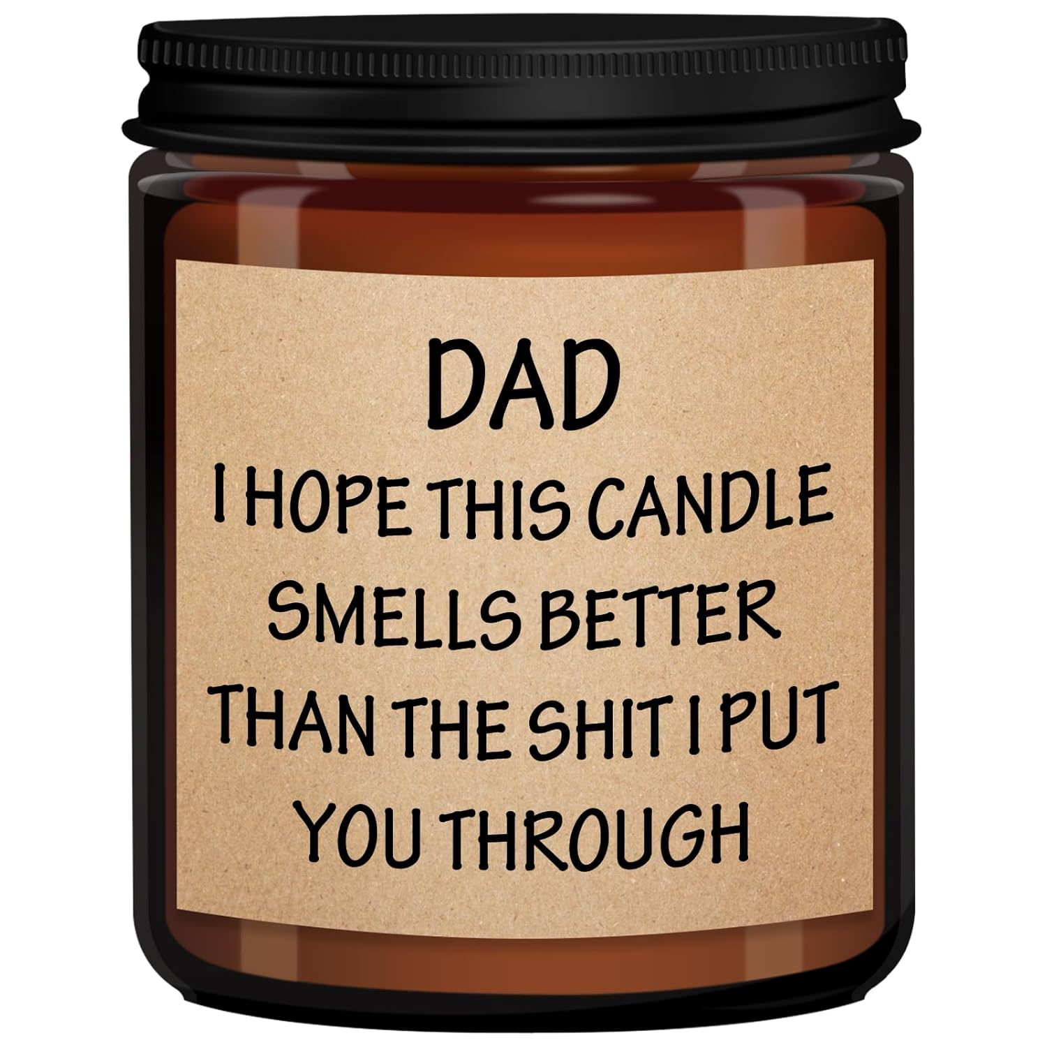 Christmas Gifts For Dad Gifts For Men Who Have Everything Funny Unique Personalized Gag Gift For Bonus Dad Stepdad Fathers Birthday Mens Gift Ideas From Kids Daughter Son, 9Oz Lavender Candle