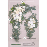 Arch Flowers (Pack Of 2) For Wedding Ceremony Arbor And Reception Backdrop Decoration Wedding Welcome Signs Floral Birthday Party Decoration