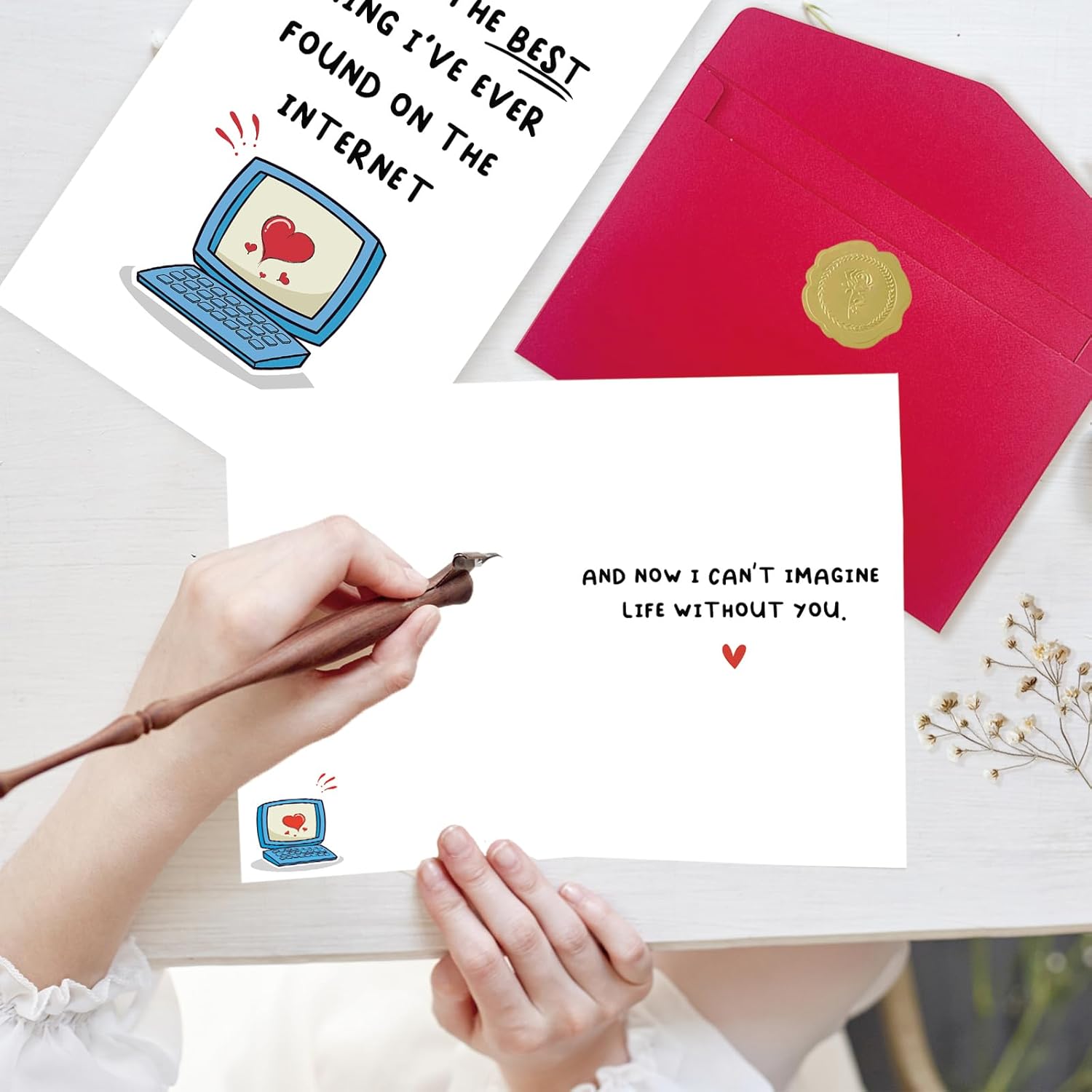Funny Birthday Cards For Men Women | Sweet Anniversary & Valentines Day Decorations Gifts For Him Her