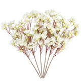 6Pcs Artificial Silk Cherry Blossom Flower Artificial Cherry Blossom Branches For Diy Wedding Bouquets Home Japanese Decor?White?