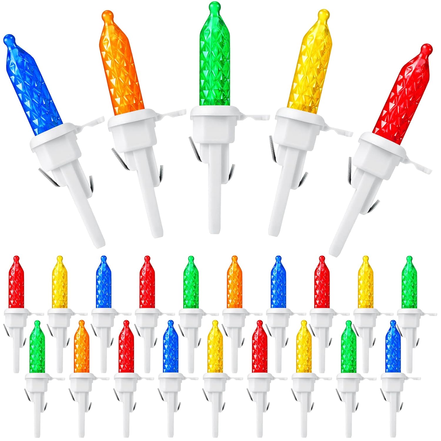 120 Pack Christmas Replacement Mini Bulbs 3 V Led String Lights Outdoor Indoor Wide Angle Bulbs For Christmas Tree Garde