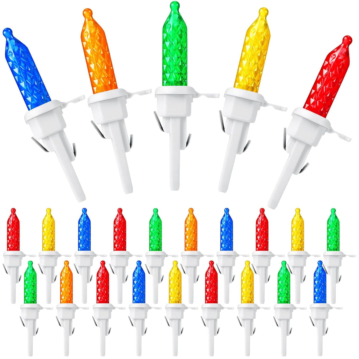 120 Pack Christmas Replacement Mini Bulbs 3 V Led String Lights Outdoor Indoor Wide Angle Bulbs For Christmas Tree Garde